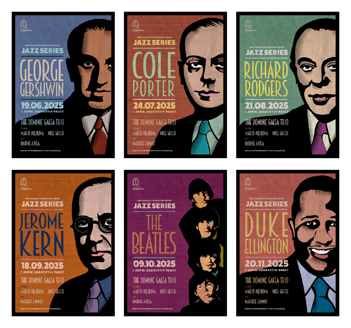 Valletta Waterfront Jazz Series – Limited Edition Posters